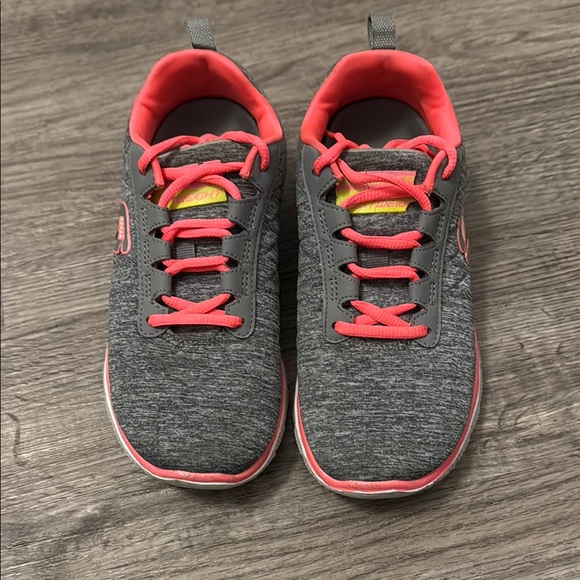 Skechers Shoes - Skechers Gray and Orange Sneakers with Sporty Design